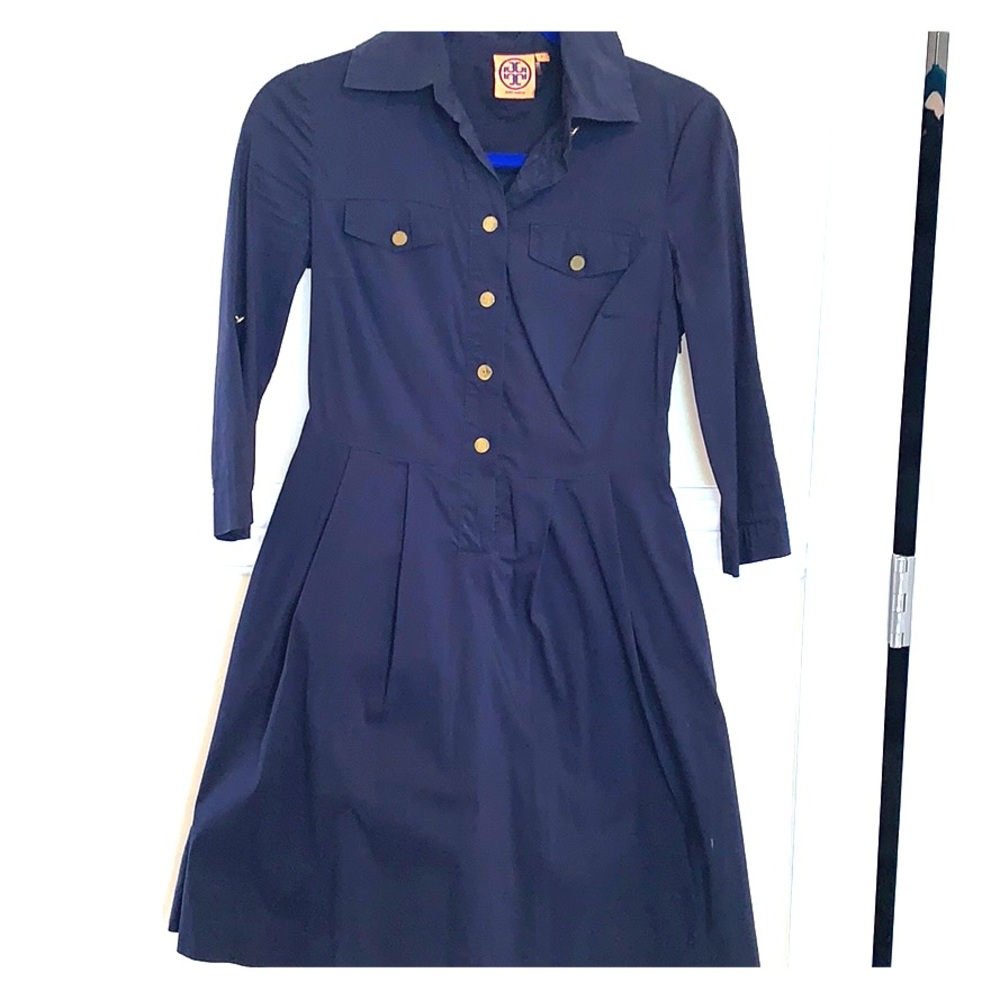 Tory Burch navy a line dress